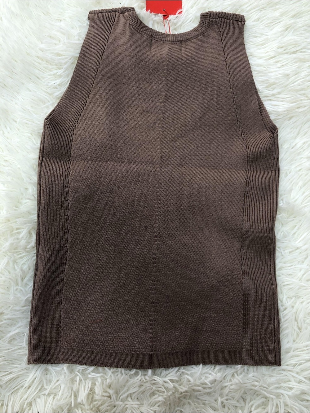 Diesel Taupe Ribbed Tank - Picture 5 of 6